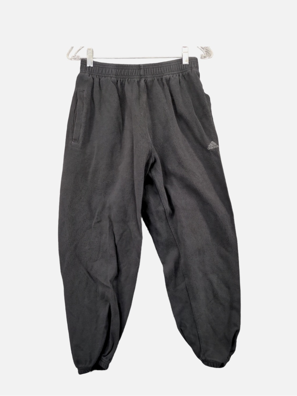 Adidas Joggers Sweatpants Mens Size Small Black Pockets Logo